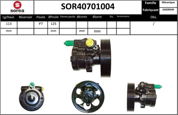 EAI SOR40701004 - Hidrosūknis, Stūres iekārta ps1.lv