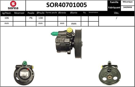 EAI SOR40701005 - Hidrosūknis, Stūres iekārta ps1.lv