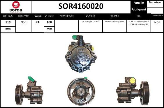 EAI SOR4160020 - Hidrosūknis, Stūres iekārta ps1.lv