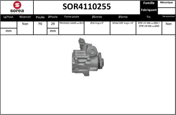 EAI SOR4110255 - Hidrosūknis, Stūres iekārta ps1.lv