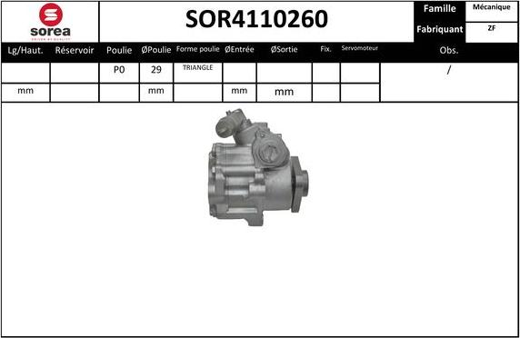 EAI SOR4110260 - Hidrosūknis, Stūres iekārta ps1.lv