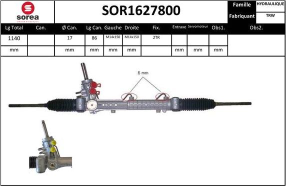 EAI SOR1627800 - Stūres mehānisms ps1.lv