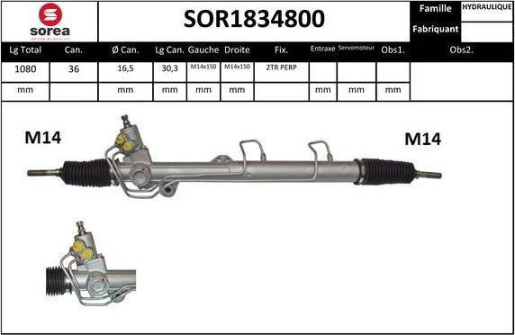 EAI SOR1834800 - Stūres mehānisms ps1.lv