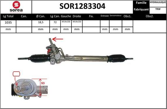 EAI SOR1283304 - Stūres mehānisms ps1.lv