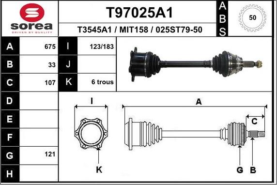 EAI T97025A1 - Piedziņas vārpsta ps1.lv