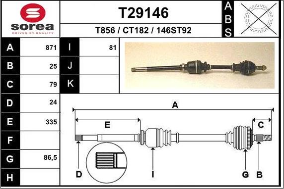 EAI T29146 - Piedziņas vārpsta ps1.lv