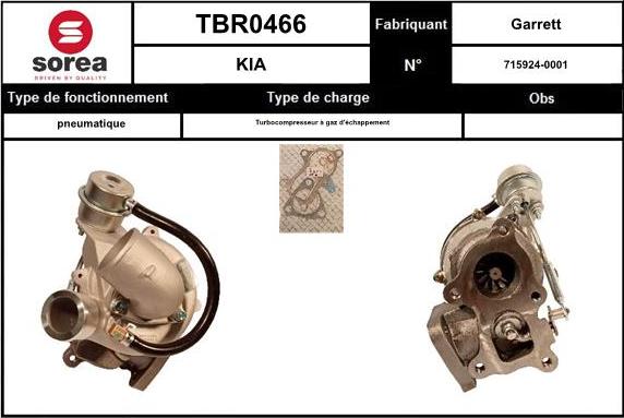 EAI TBR0466 - Kompresors, Turbopūte ps1.lv