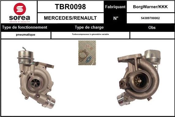 EAI TBR0098 - Kompresors, Turbopūte ps1.lv