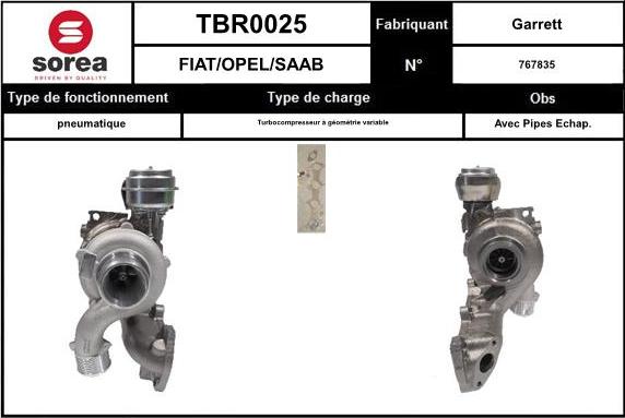 EAI TBR0025 - Kompresors, Turbopūte ps1.lv