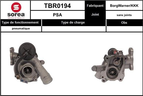 EAI TBR0194 - Kompresors, Turbopūte ps1.lv