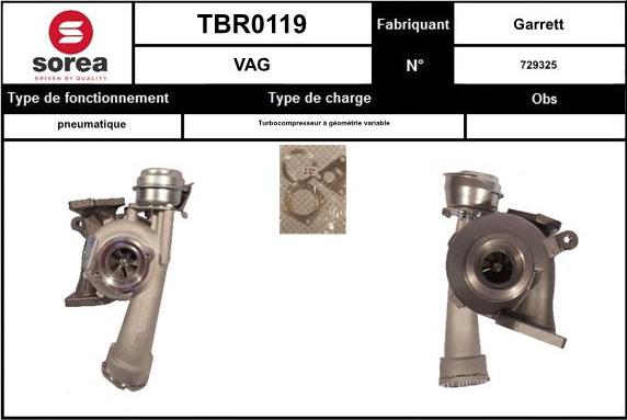 EAI TBR0119 - Kompresors, Turbopūte ps1.lv