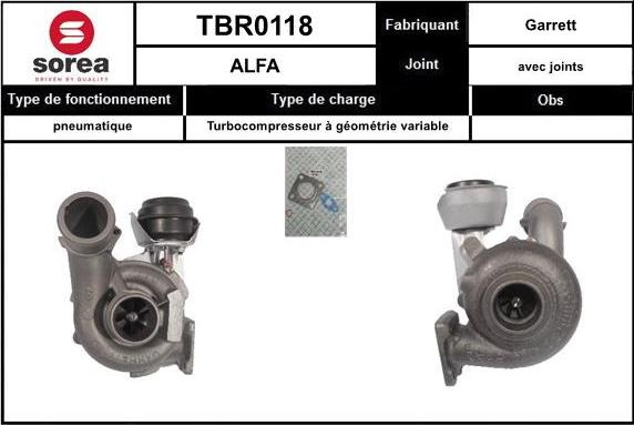 EAI TBR0118 - Kompresors, Turbopūte ps1.lv