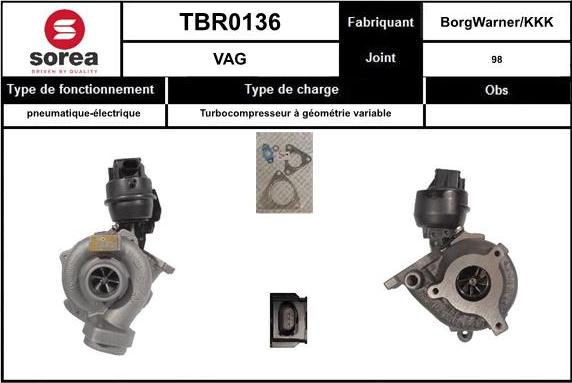 EAI TBR0136 - Kompresors, Turbopūte ps1.lv