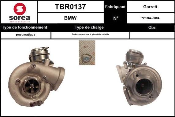 EAI TBR0137 - Kompresors, Turbopūte ps1.lv