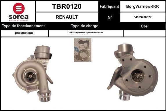 EAI TBR0120 - Kompresors, Turbopūte ps1.lv