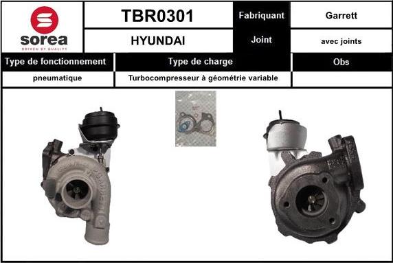 EAI TBR0301 - Kompresors, Turbopūte ps1.lv