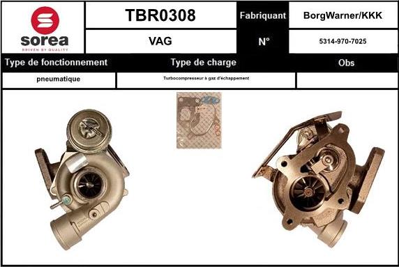 EAI TBR0308 - Kompresors, Turbopūte ps1.lv