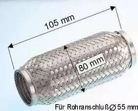 Eberspächer 99.007.79 - Gofrēta caurule, Izplūdes gāzu sistēma ps1.lv