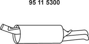 Eberspächer 95 11 5300 - Izplūdes gāzu trokšņa slāpētājs (pēdējais) ps1.lv