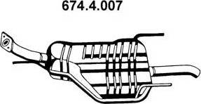 Eberspächer 674.4.007 - Izplūdes gāzu trokšņa slāpētājs (pēdējais) ps1.lv