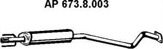 Eberspächer 673.8.003 - Vidējais izpl. gāzu trokšņa slāpētājs ps1.lv