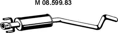 Eberspächer 08.599.83 - Vidējais izpl. gāzu trokšņa slāpētājs ps1.lv