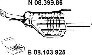 Eberspächer 08.399.86 - Izplūdes gāzu trokšņa slāpētājs (pēdējais) ps1.lv