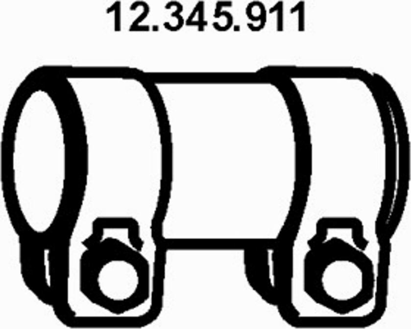 Eberspächer 12.345.911 - Savienojošie elementi, Izplūdes gāzu sistēma ps1.lv