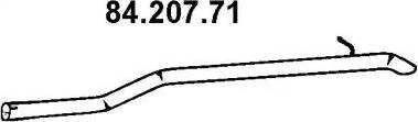 Eberspächer 84.207.71 - Izplūdes caurule ps1.lv