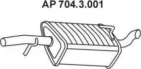 Eberspächer 704.3.001 - Izplūdes gāzu trokšņa slāpētājs (pēdējais) ps1.lv