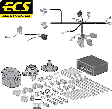 ECS AF01407U - Elektrokomplekts, Piekabes aprīkojums ps1.lv