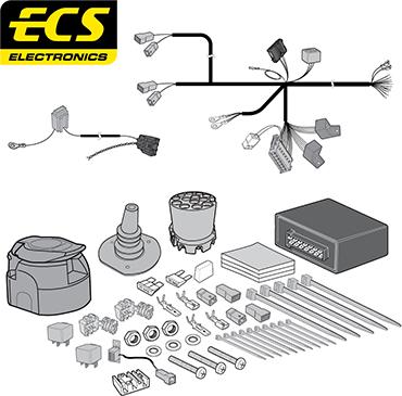 ECS AF01413U - Elektrokomplekts, Piekabes aprīkojums ps1.lv