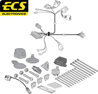 ECS CT050D1U - Elektrokomplekts, Piekabes aprīkojums ps1.lv