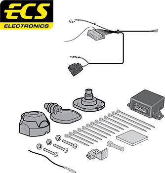 ECS CT052B1U - Elektrokomplekts, Piekabes aprīkojums ps1.lv