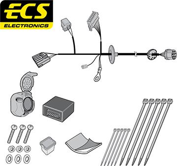 ECS JG00807U - Elektrokomplekts, Piekabes aprīkojums ps1.lv