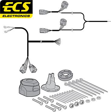 ECS LR01013U - Elektrokomplekts, Piekabes aprīkojums ps1.lv