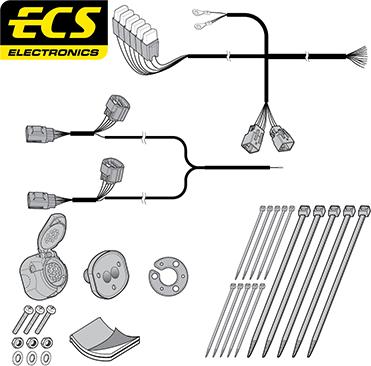 ECS LR01113U - Elektrokomplekts, Piekabes aprīkojums ps1.lv