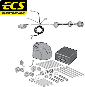 ECS MB09707U - Elektrokomplekts, Piekabes aprīkojums ps1.lv