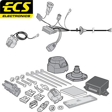 ECS PE059B1U - Elektrokomplekts, Piekabes aprīkojums ps1.lv