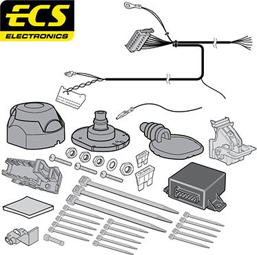 ECS PE064B1U - Elektrokomplekts, Piekabes aprīkojums ps1.lv