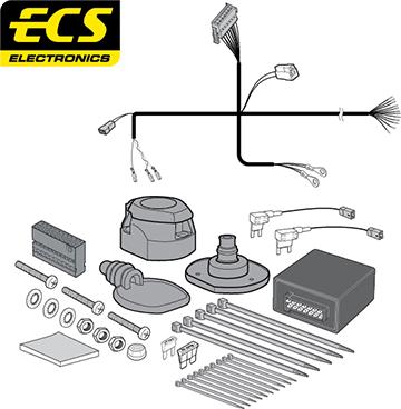 ECS VA01013MU - Elektrokomplekts, Piekabes aprīkojums ps1.lv