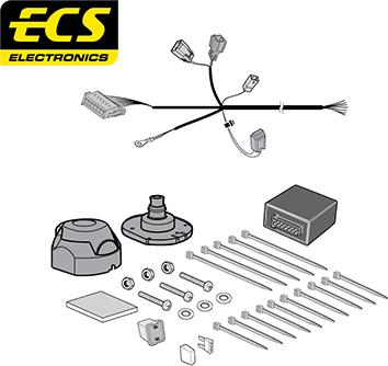 ECS VL04307U - Elektrokomplekts, Piekabes aprīkojums ps1.lv