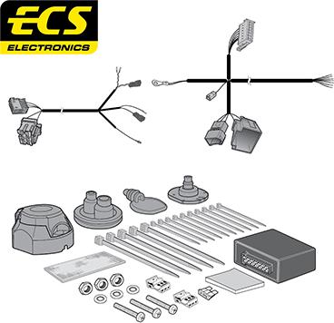 ECS VW19007MU - Elektrokomplekts, Piekabes aprīkojums ps1.lv