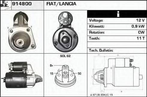 EDR 914800 - Starteris ps1.lv