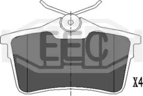 EEC BRP1659 - Bremžu uzliku kompl., Disku bremzes ps1.lv
