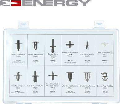 ENERGY NE00774 - Fiksējošo skavu komplekts, Virsbūve ps1.lv