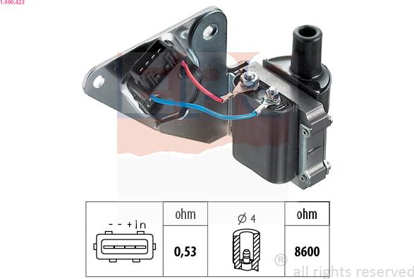 EPS 1.990.423 - Aizdedzes spole ps1.lv