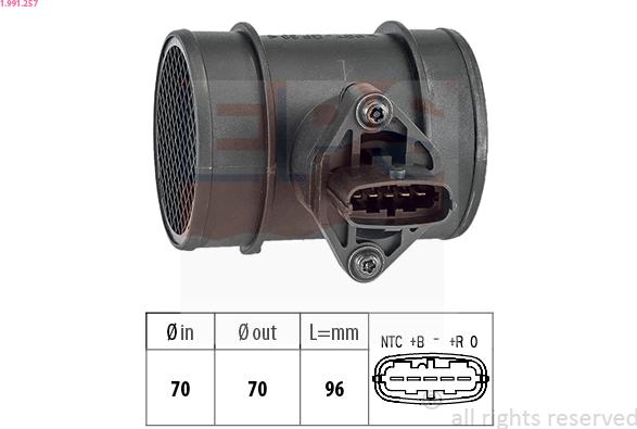 EPS 1.991.257 - Gaisa masas mērītājs ps1.lv