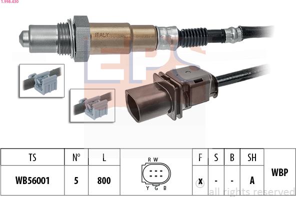 EPS 1.998.430 - Lambda zonde ps1.lv