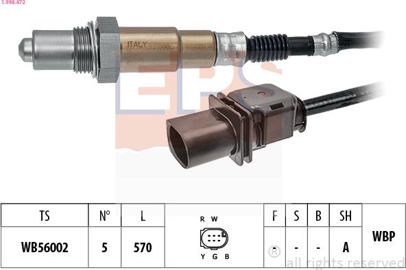 EPS 1.998.472 - Lambda zonde ps1.lv